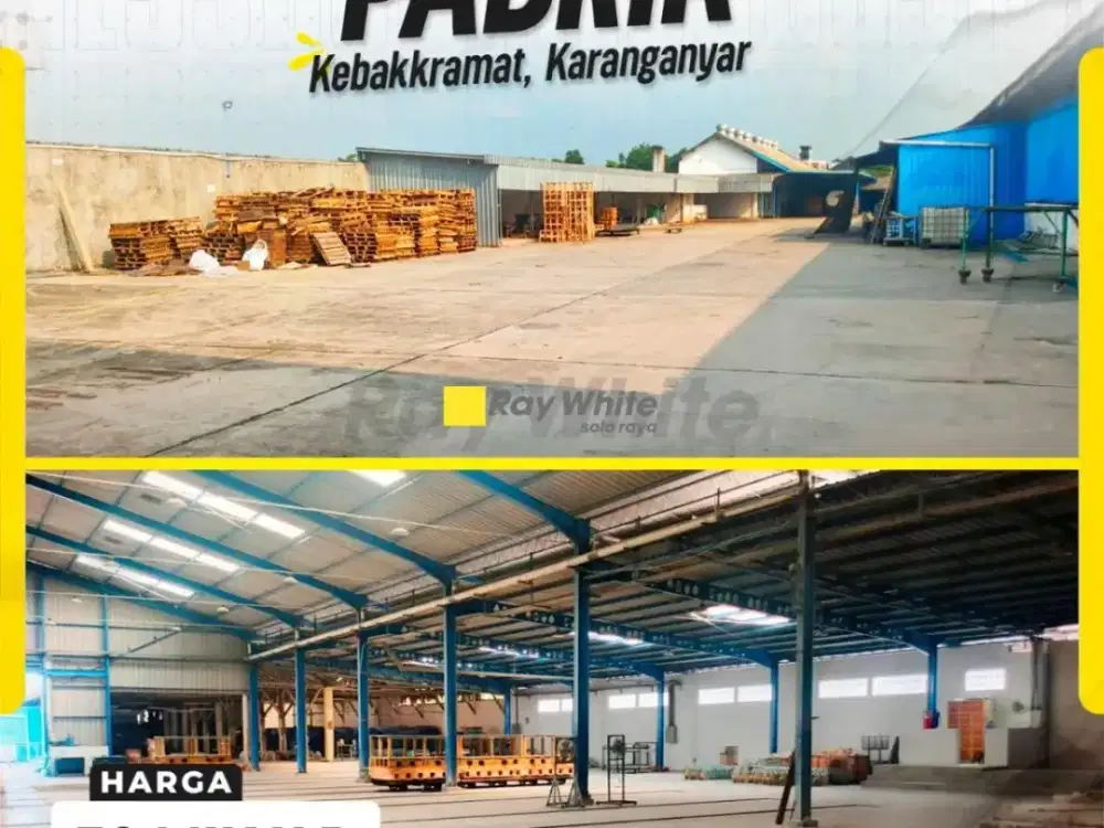 Gudang dijual di Kebakkramat Karanganyar akses kontainer zona industri dan dekat exit tol