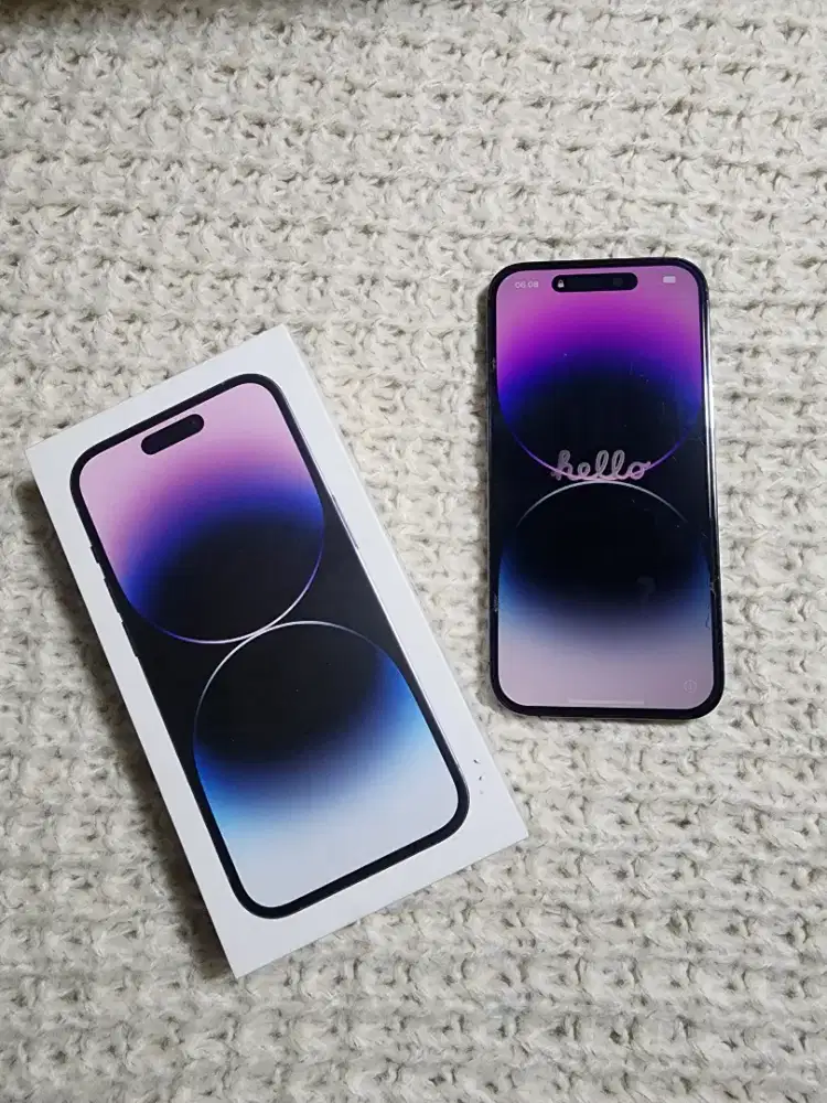 Milik user : Iphone 14 pro 512gb IBOX purple