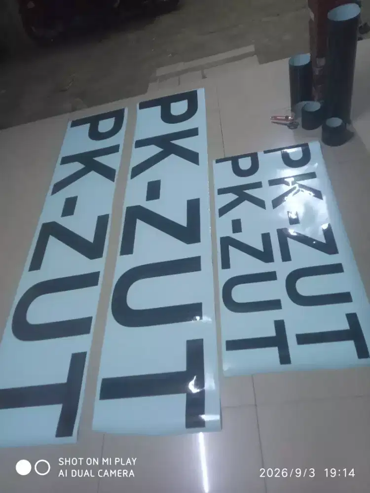Cutting sticker, kaca film & sanblast