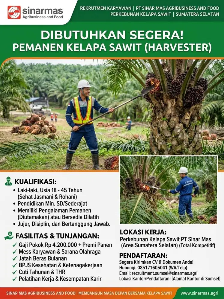 lowongaan perkerjaan untuk perkebunan