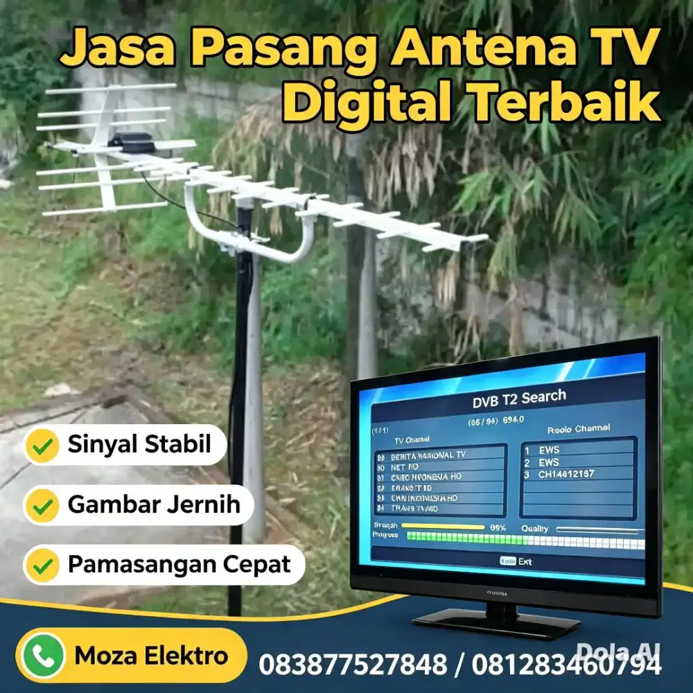 Antena Digital Sinyal Terbaik untuk Setopbox - LED - Smart TV DLL