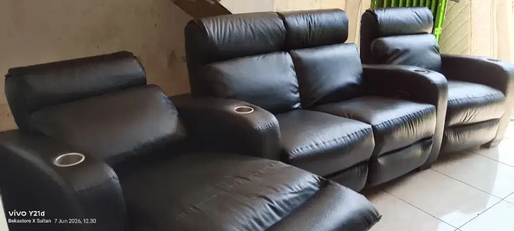 Sofa reclining electric musterring 4 seater
