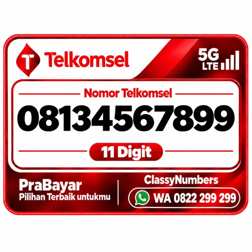 Nomor cantik 11 Angka Telkomsel