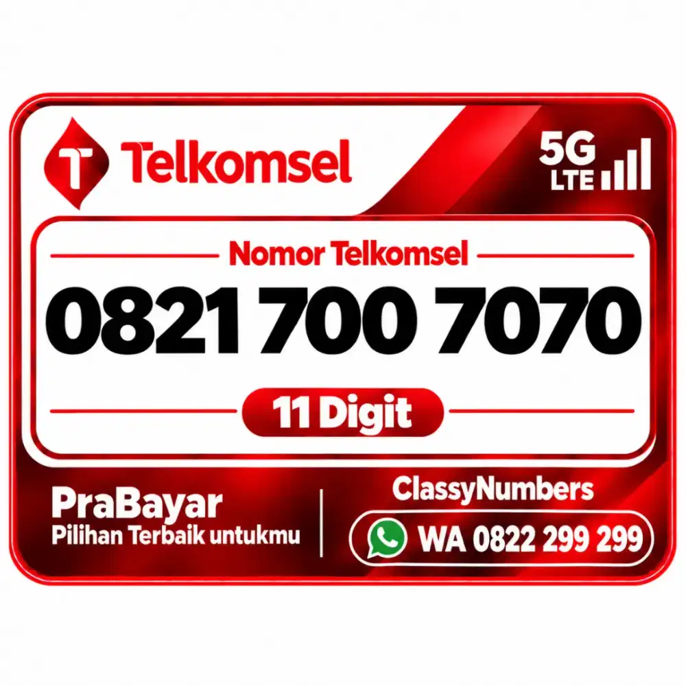 Nomor cantik 11Digit simpati Telkomsel
