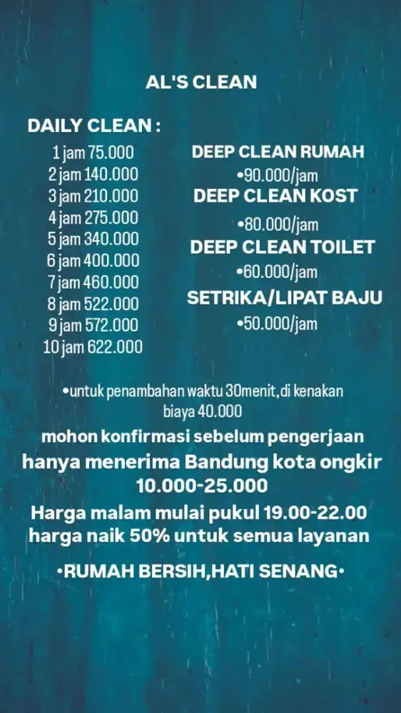Al's Clean jasa bersih2