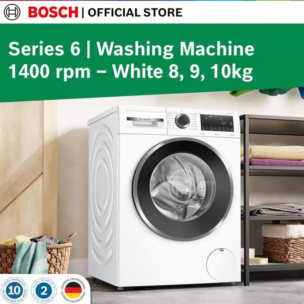 BOSCH MESIN CUCI FRONT LOADING WASHER 8 KG WGG434E0ID