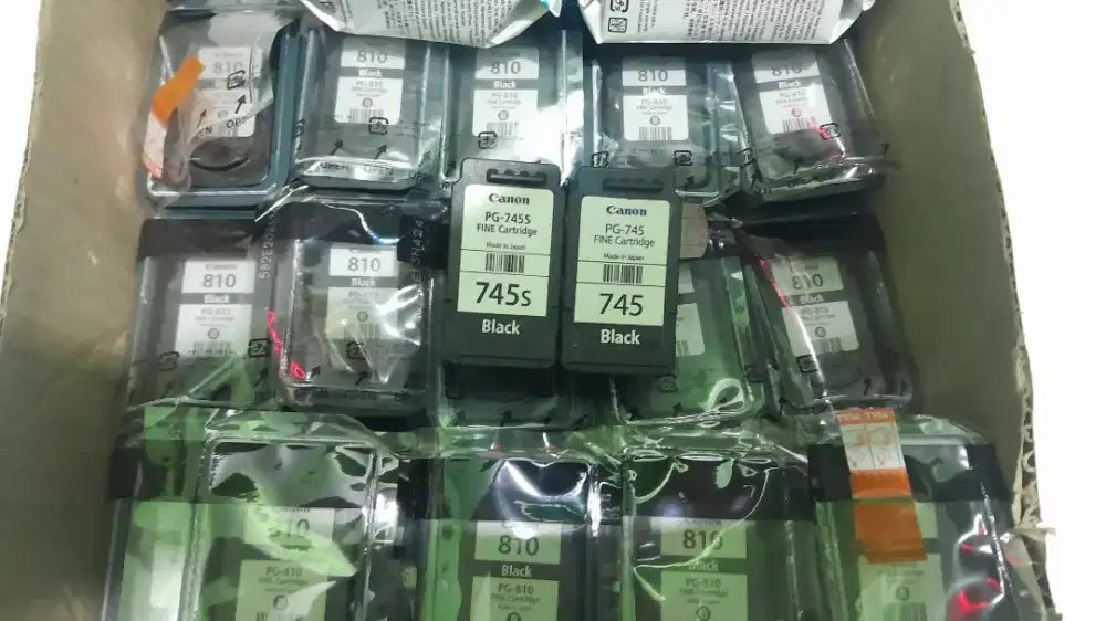 Jual beli cartridge printer tinta bekas 810 811 canon 745 746