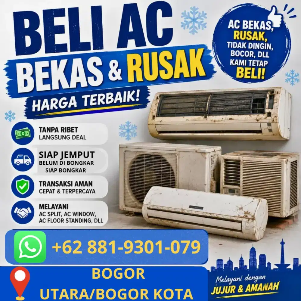 Terima AC rusak & bekas