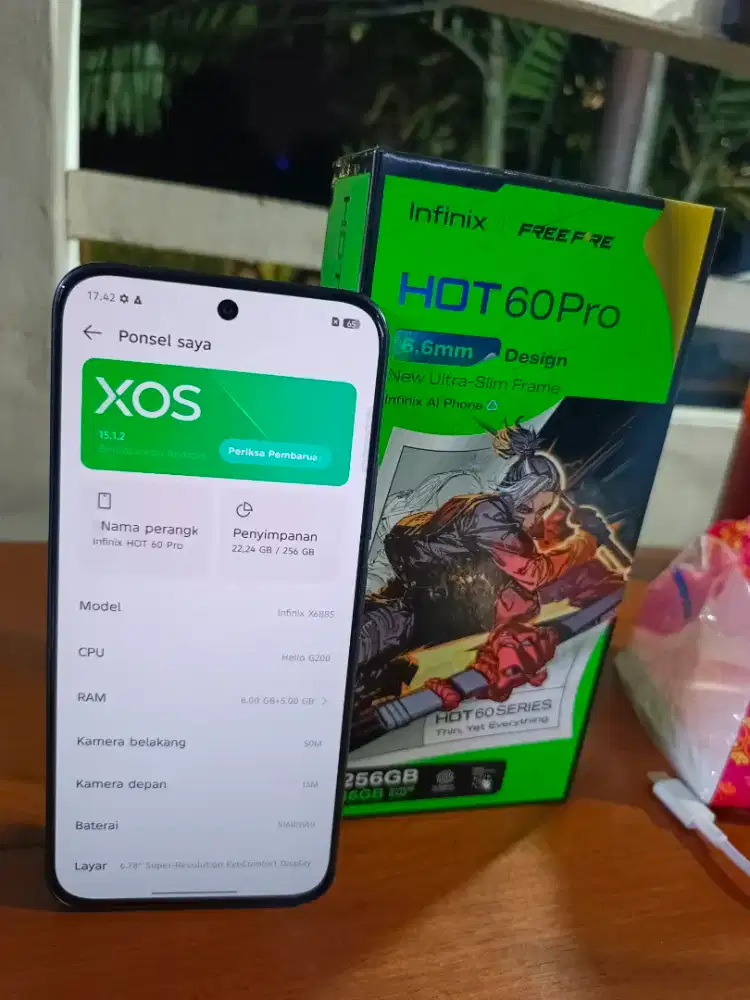 INFINIX HOT 60PRO RAM 8/256GB