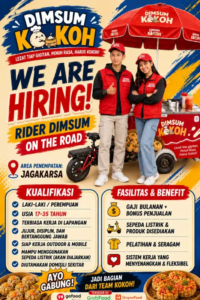 LOWONGAN KERJA DIMSUM EV JAGAKARSA