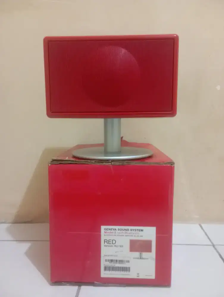 Geneva Classic Model S Hi-fi speaker original RED