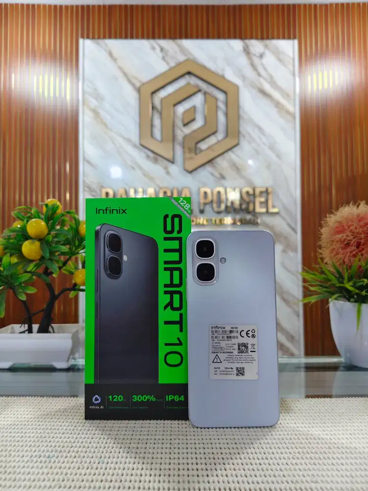 Infinix Smart 10 Ram (4+4) 8Gb/ 128Gb Fullset Mulus Like New Original