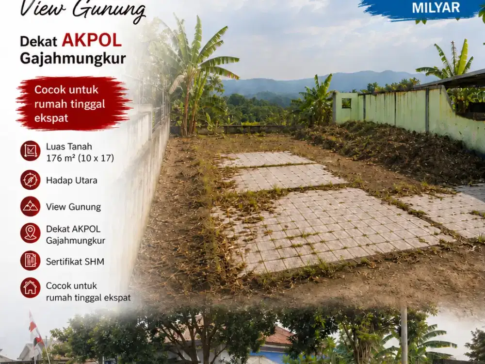 Papandayan, view gunung, Gajahmungkur, dekat AKPOL, Semarang