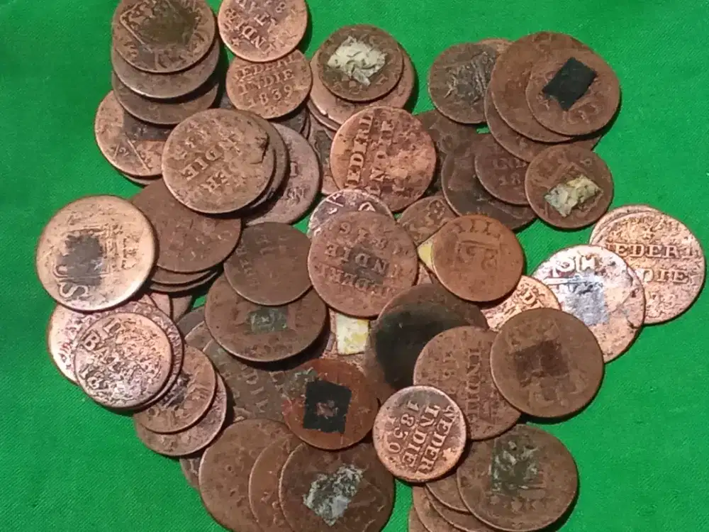 75pcs Koin Era Hindia Belanda Tahun 1800an