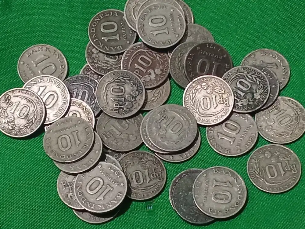 Dijual borongan 41 pcs Koin terkecil Indonesia