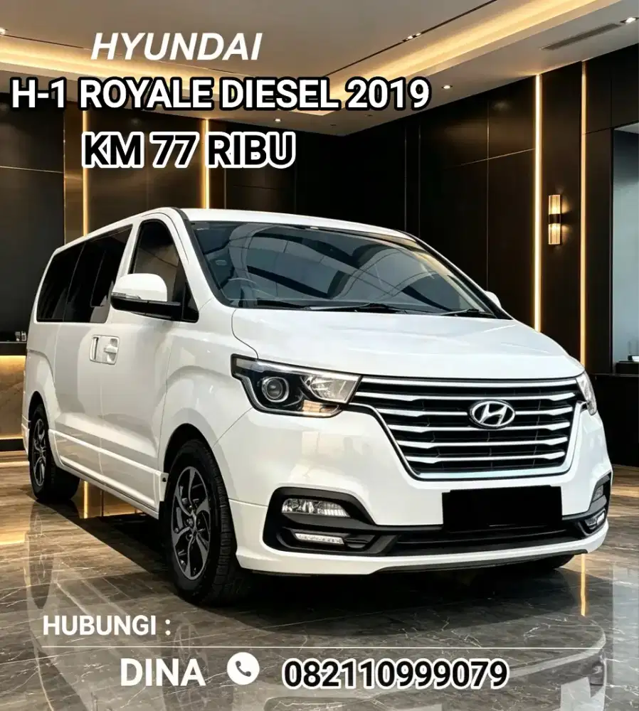 Hyundai H-1 Royale Diesel 2019 AT 2.5, Pajak Panjang, Low KM