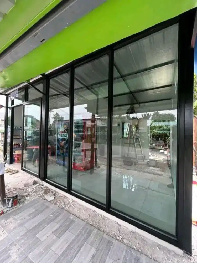 PINTU KACA ALUMINIUM SLIDING