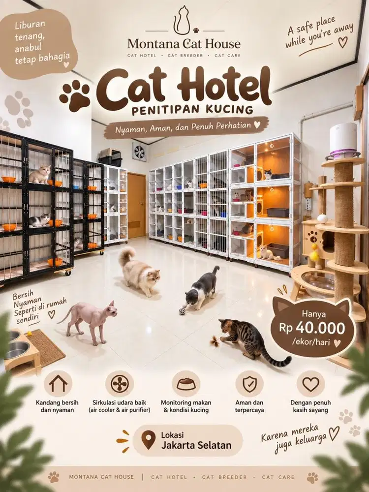 Penitipan Kucing / Cat Hotel