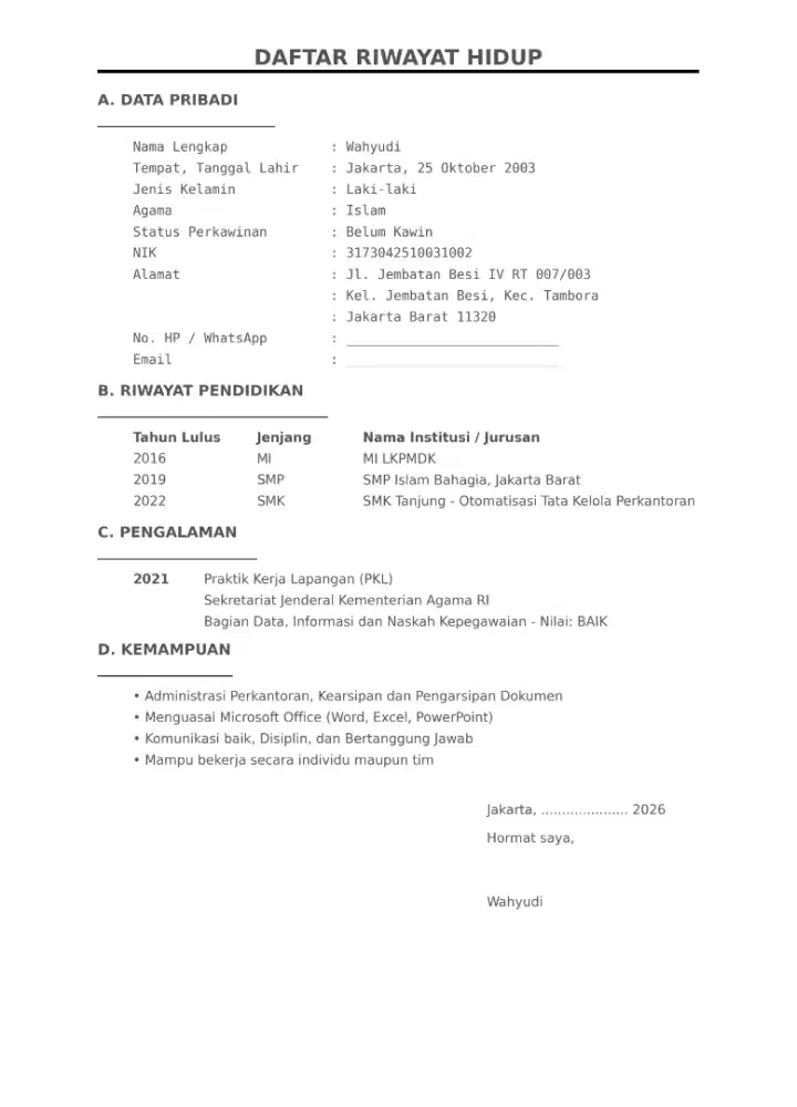Mencari pekerjaan