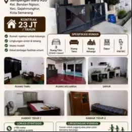 Dikontrakkan Rumah Nyaman & Strategis di Sampangan Baru, Semarang