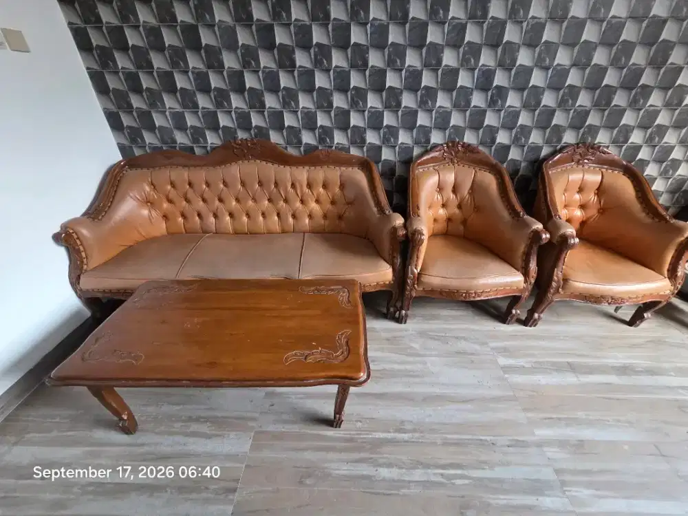 Kursi kayu sofa bekas