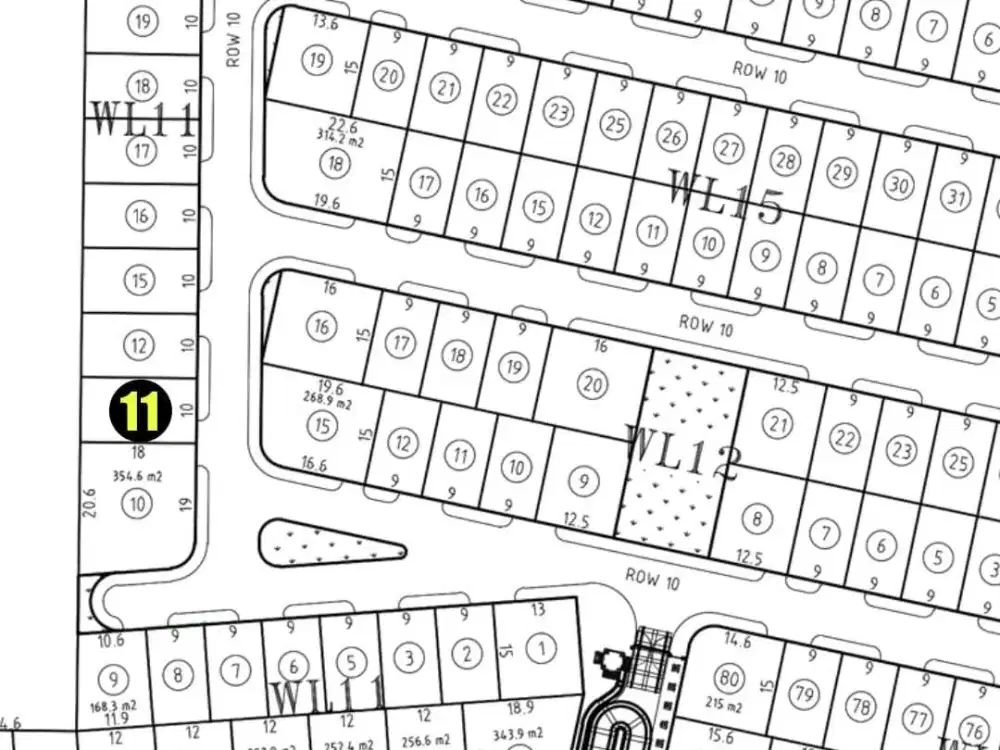 Termurah Jarang Ada Tanah / Kavling Row Jalan Lebar di Woodland Citraland