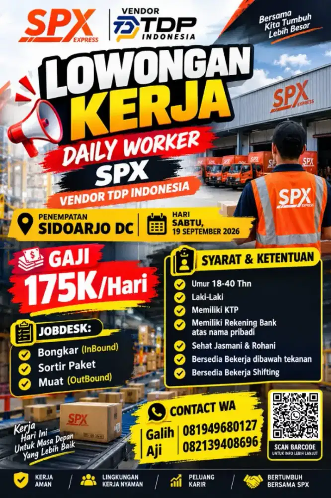 Dibutuhkan PHL/DW GUDANG DC SPX