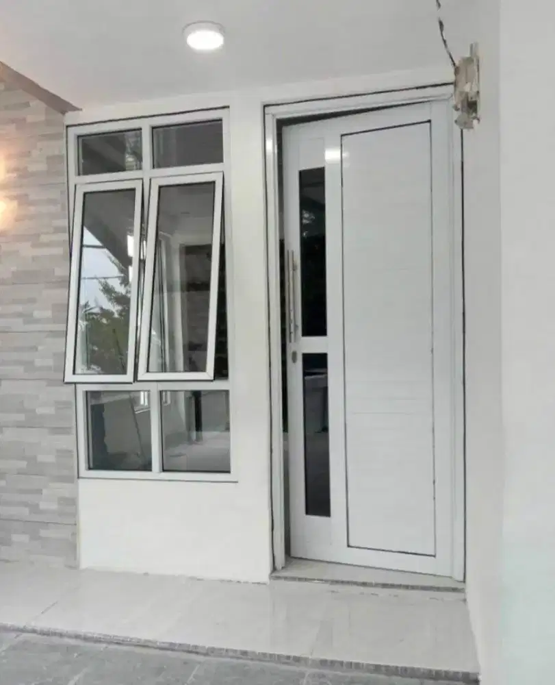 Jual berbagai macam kusen pintu jendela aluminium