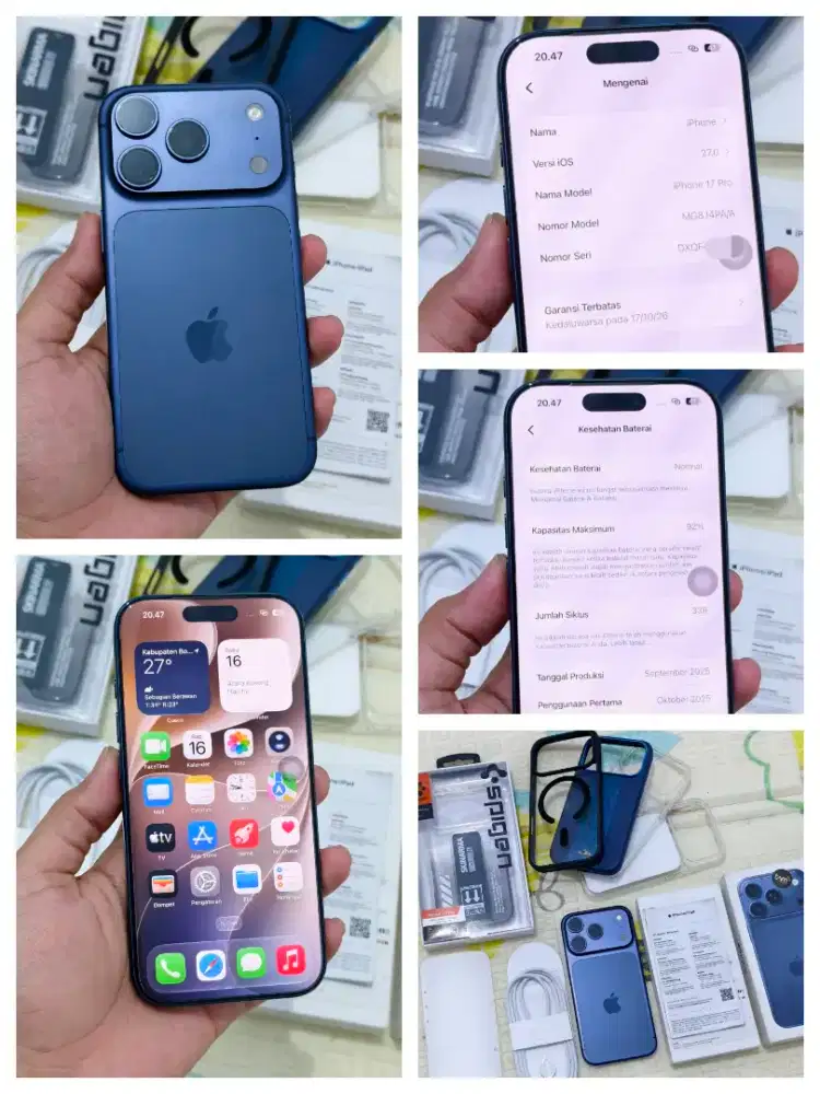 Iphone 17 Pro Deep Blue 256GB IBOX FULLSET ORIGINAL RESMI INDONESIA