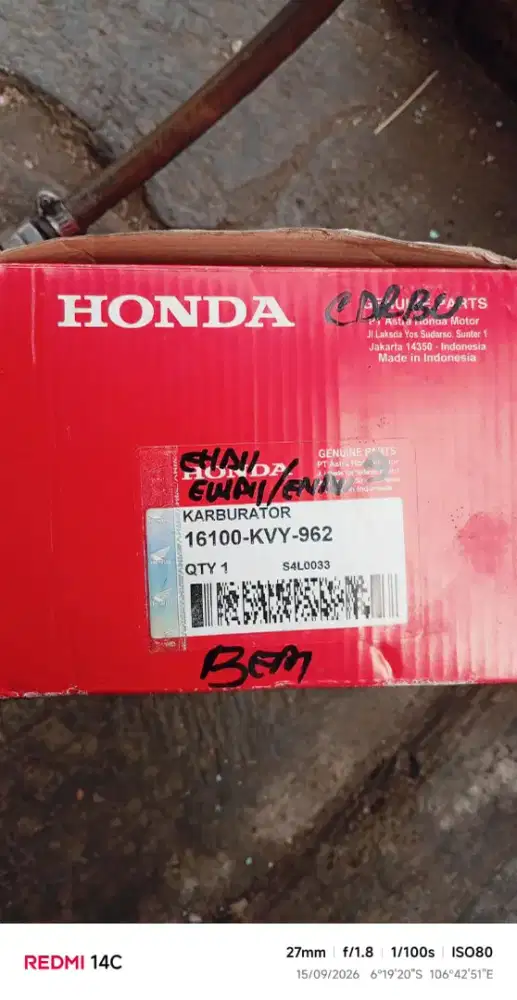 Karburator beat carbu Honda ckd