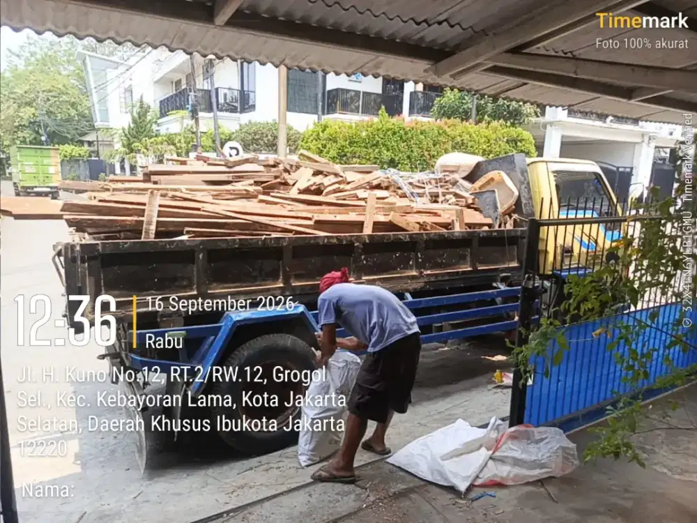 Jasa buang puing sampah