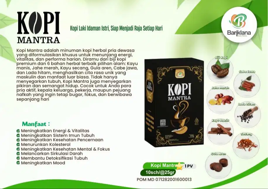 Kopi Herbal nikmat mengembalikan kebugaran dan menambah stamina pria
