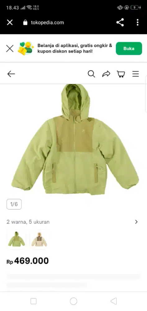 Jaket eiger junior ori
