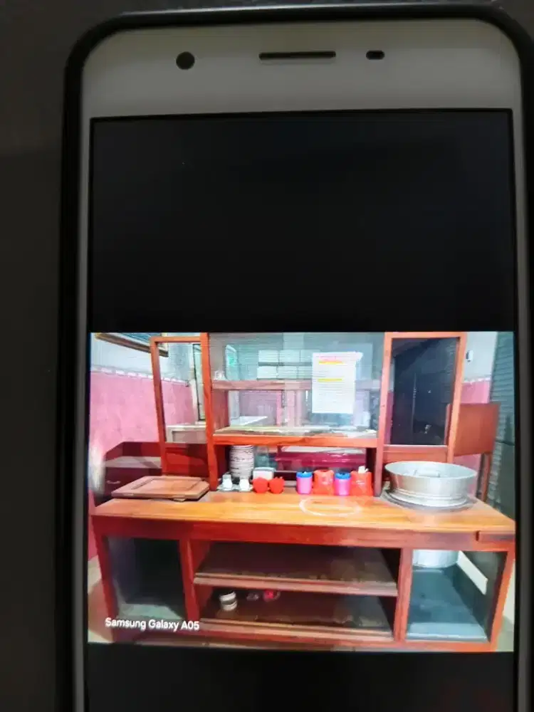 Rombong permanen bahan Kayu Jati