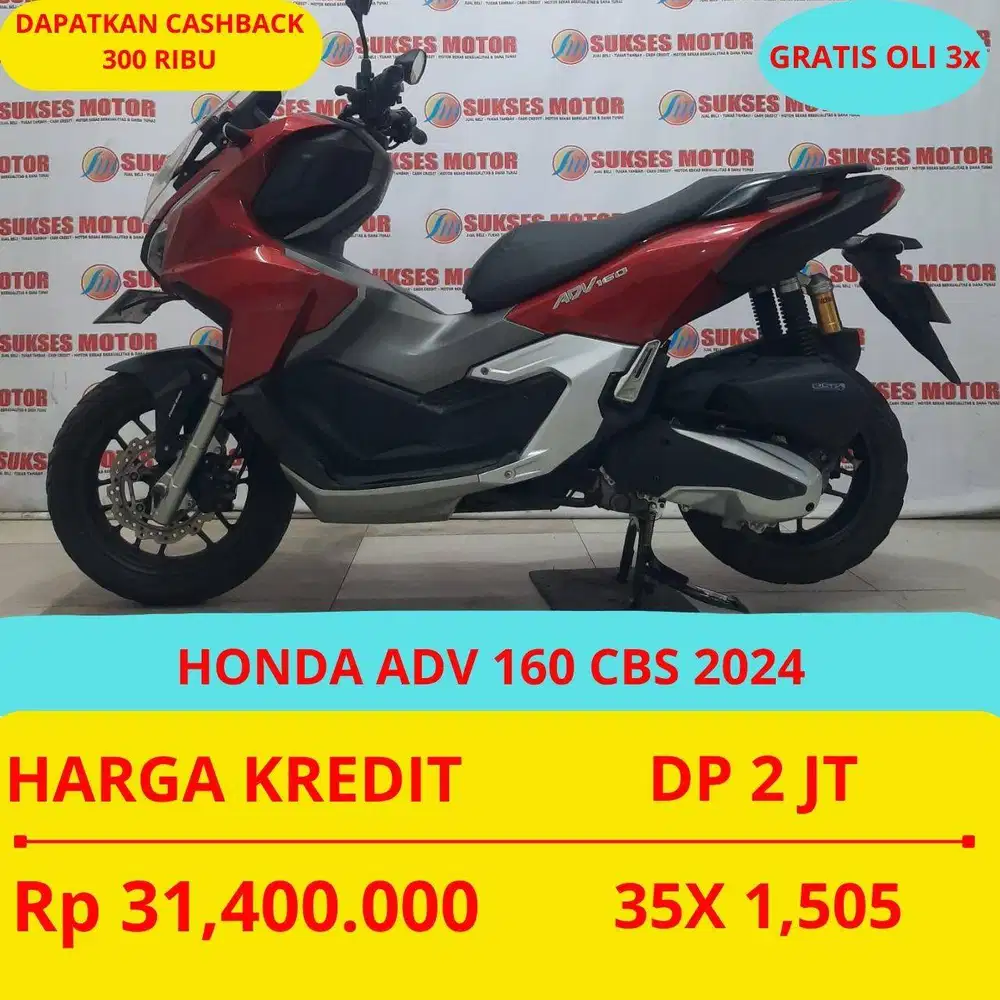HONDA ADV 160 CBS 2024 DP MURAH 2 JUTA GUYSS