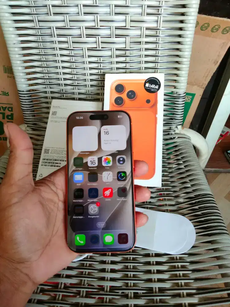 Iphone 17 Pro 256 Gb Fullshet Resmi Bh 10% Mulus TT Hp Lain