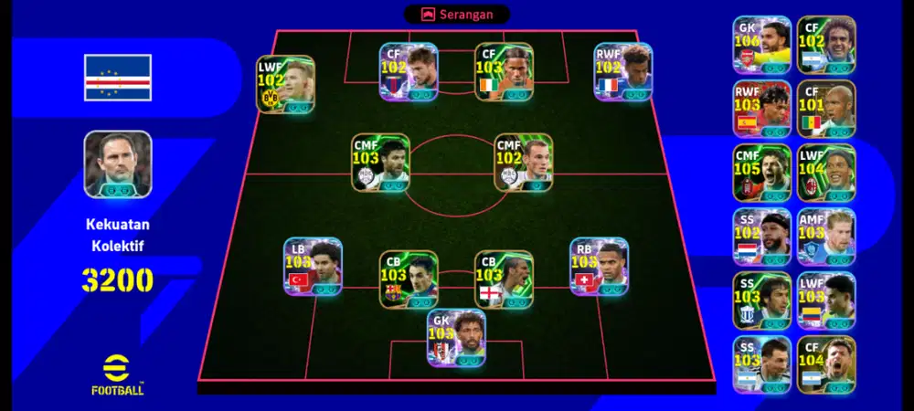 Jual akun EFOOTBALL