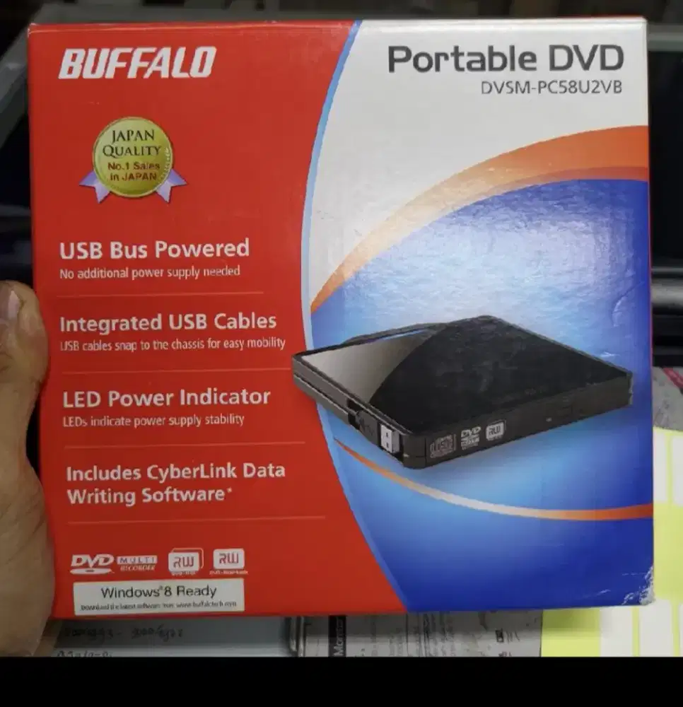 DVD RW external BUFFALO ,  Rp 100.000,-  cepat  dapat