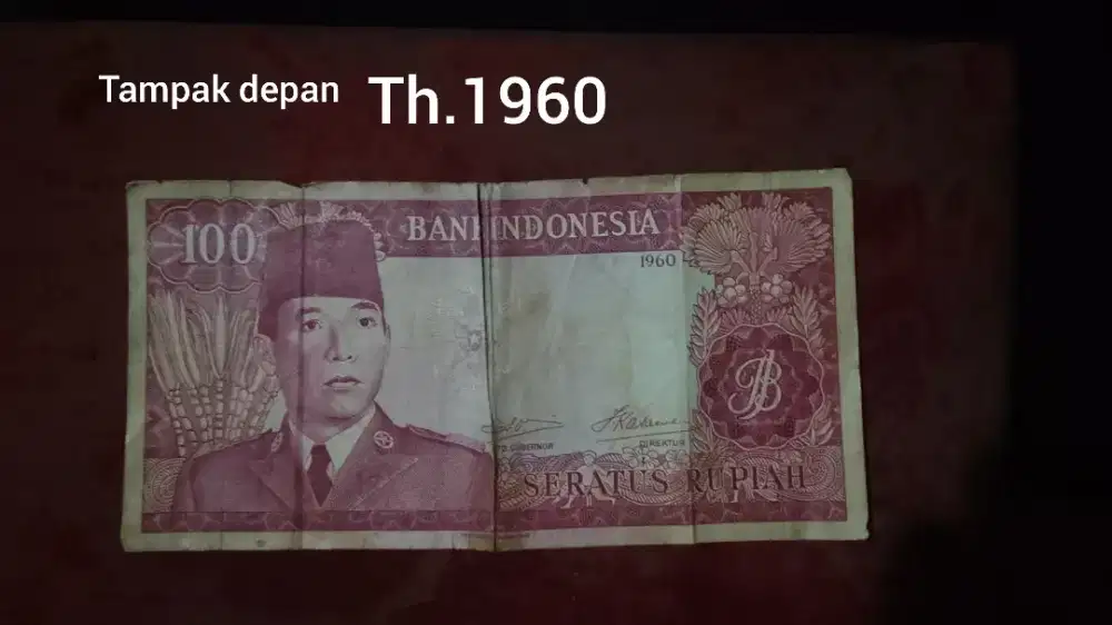 Uang kertas seratus rupiah th.1960