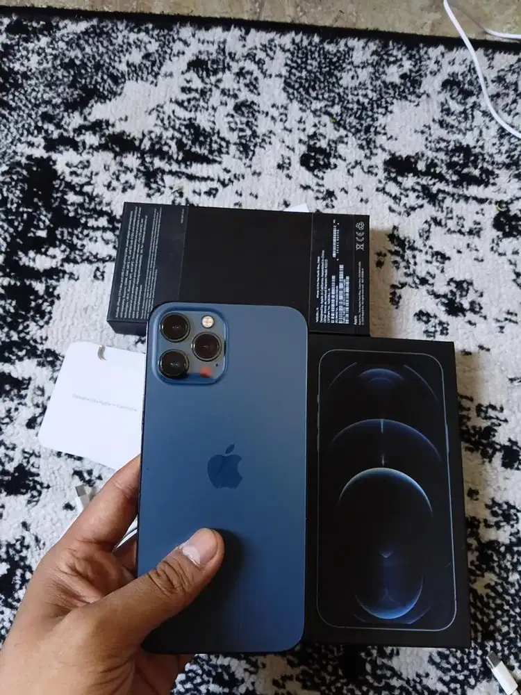 Jual Iphone 12 Pro Max 256 Inter Pasific Blue