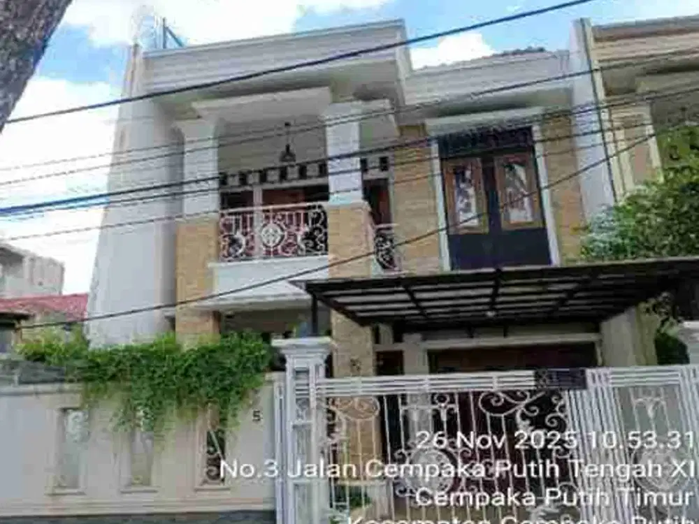 Rumah asri dibawah pasaran di cempaka putih jakpus
