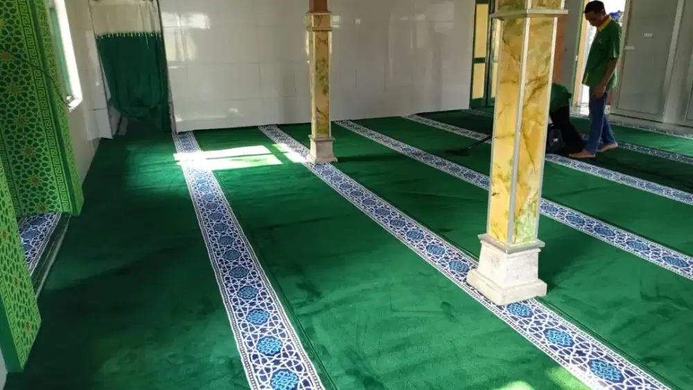 Karpet Masjid Semi Import Terjangkau - Maulana 12m - Gratis Pasang
