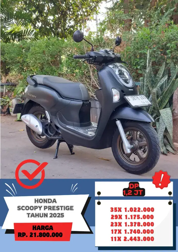 Honda Scoopy Prestige Tahun 2025 KM 9000