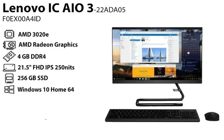 Lenovo PC All In One (Bekas)