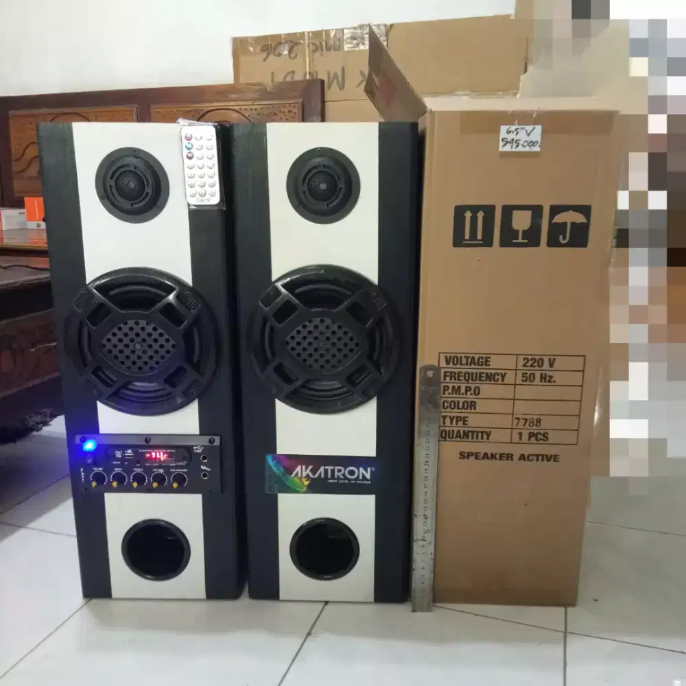 Speaker 6,5 inch 2 box bluetooth dan radio FM