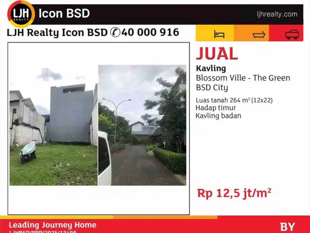Di Jual Cepat Kavling Blossom Ville The Green BSD City