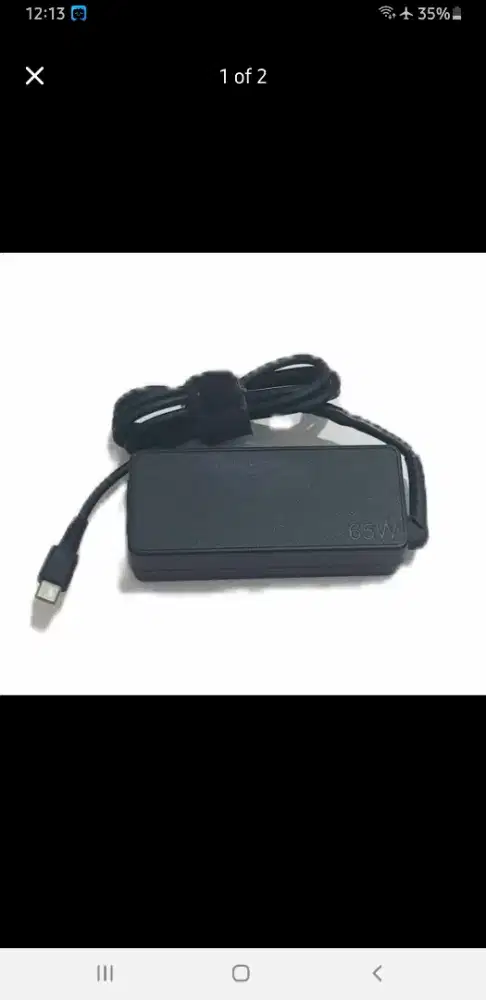 Adaptor Charger Laptop Lenovo Model PA-1650-74 20V 3.25A 65W (Tipe C)