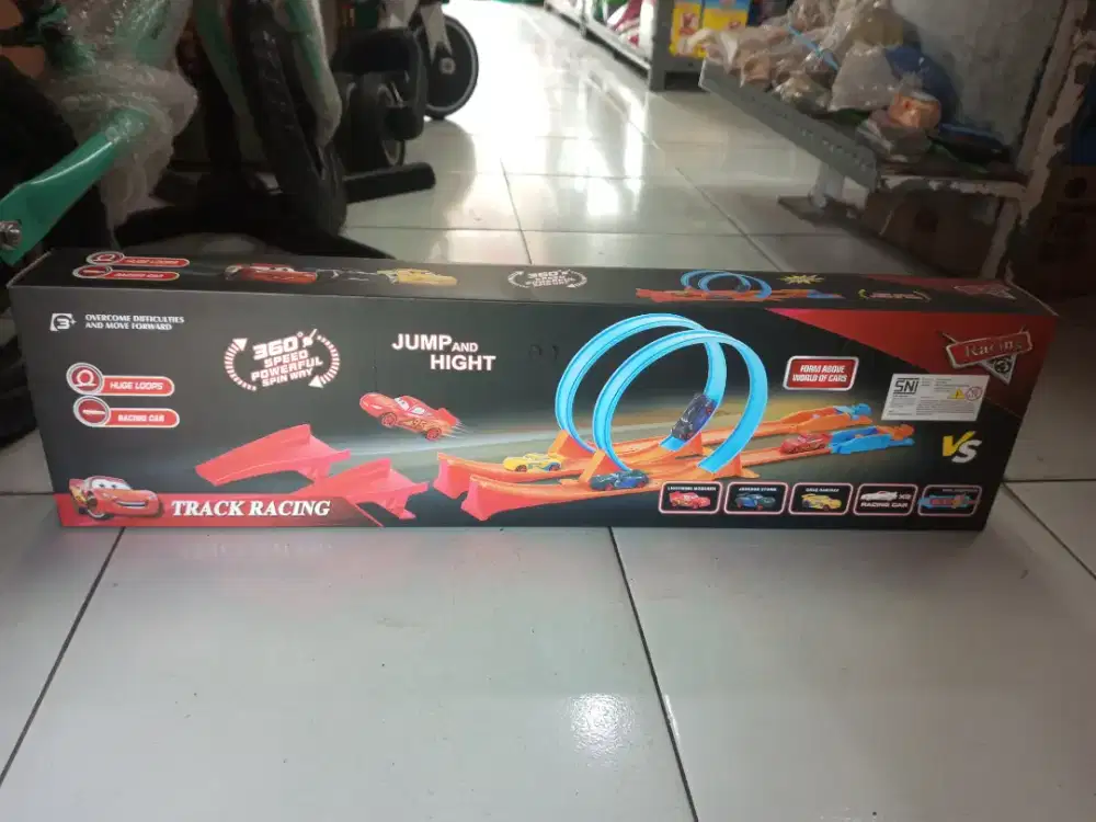 Mainan Anak track racing cars