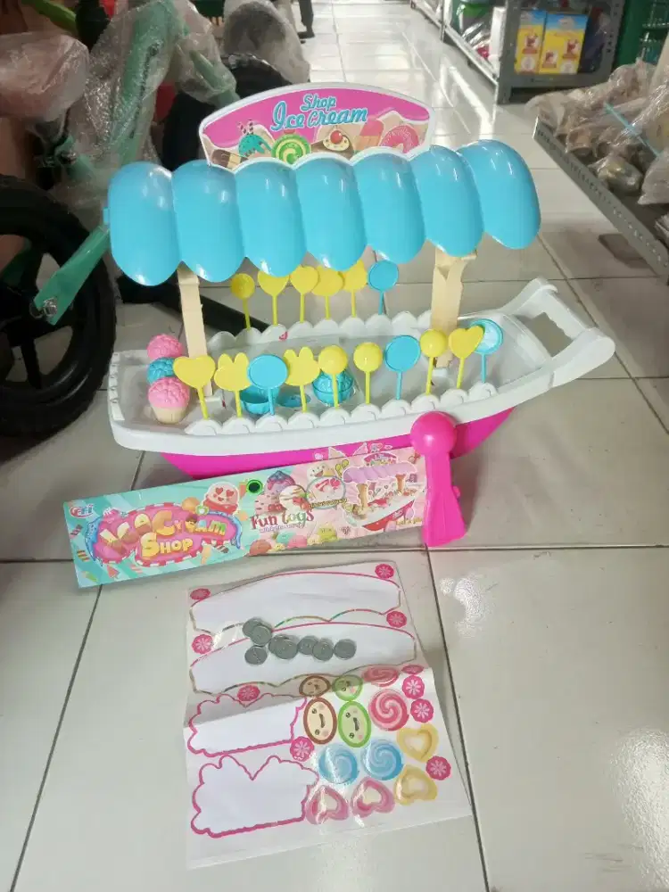 Mainan Anak Gerobak ice cream jumbo