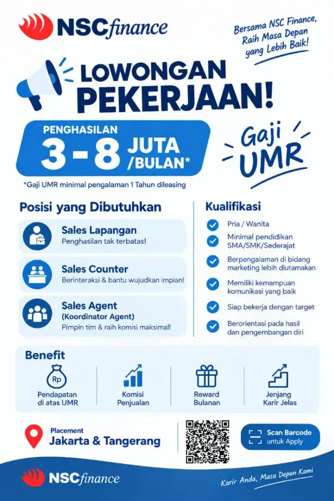 Lowongan Kerja Sales Marketing